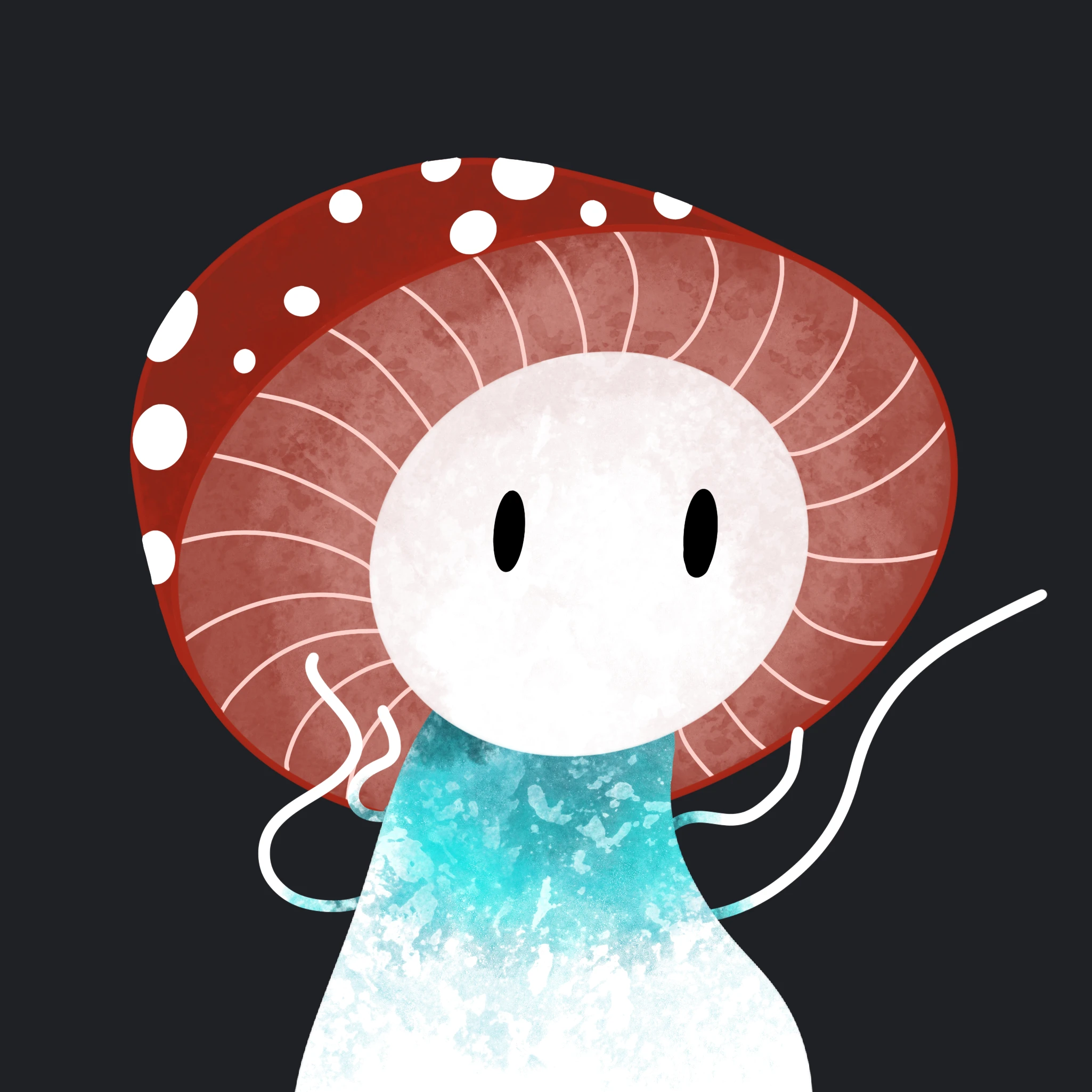 profile picture of a hand drawn mushroom